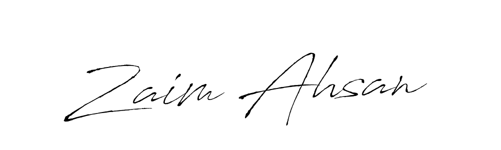 Design your own signature with our free online signature maker. With this signature software, you can create a handwritten (Antro_Vectra) signature for name Zaim Ahsan. Zaim Ahsan signature style 6 images and pictures png