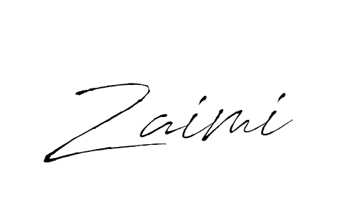 How to make Zaimi signature? Antro_Vectra is a professional autograph style. Create handwritten signature for Zaimi name. Zaimi signature style 6 images and pictures png