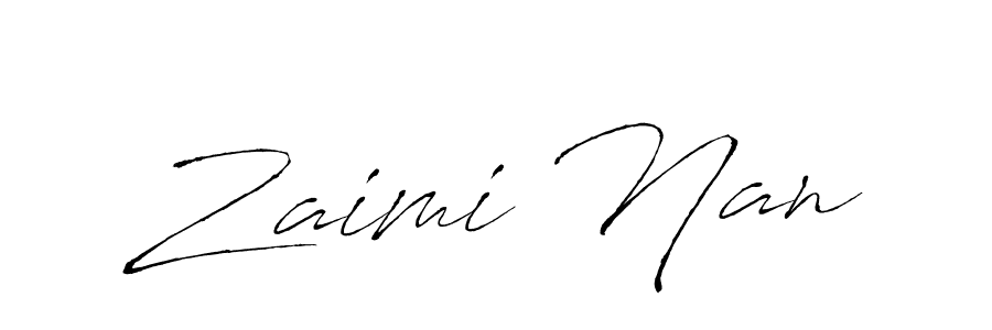 Zaimi Nan stylish signature style. Best Handwritten Sign (Antro_Vectra) for my name. Handwritten Signature Collection Ideas for my name Zaimi Nan. Zaimi Nan signature style 6 images and pictures png