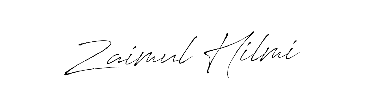 Zaimul Hilmi stylish signature style. Best Handwritten Sign (Antro_Vectra) for my name. Handwritten Signature Collection Ideas for my name Zaimul Hilmi. Zaimul Hilmi signature style 6 images and pictures png