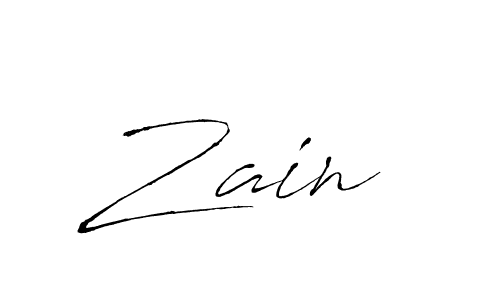 Zain  stylish signature style. Best Handwritten Sign (Antro_Vectra) for my name. Handwritten Signature Collection Ideas for my name Zain . Zain  signature style 6 images and pictures png