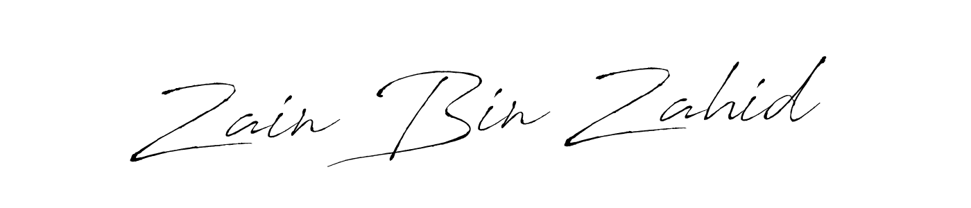 Use a signature maker to create a handwritten signature online. With this signature software, you can design (Antro_Vectra) your own signature for name Zain Bin Zahid. Zain Bin Zahid signature style 6 images and pictures png