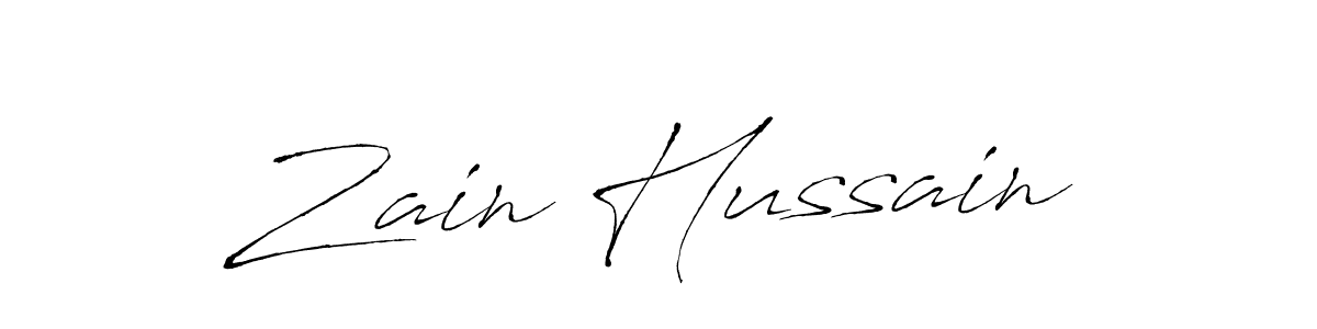 How to make Zain Hussain signature? Antro_Vectra is a professional autograph style. Create handwritten signature for Zain Hussain name. Zain Hussain signature style 6 images and pictures png