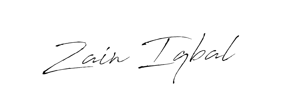 Design your own signature with our free online signature maker. With this signature software, you can create a handwritten (Antro_Vectra) signature for name Zain Iqbal. Zain Iqbal signature style 6 images and pictures png