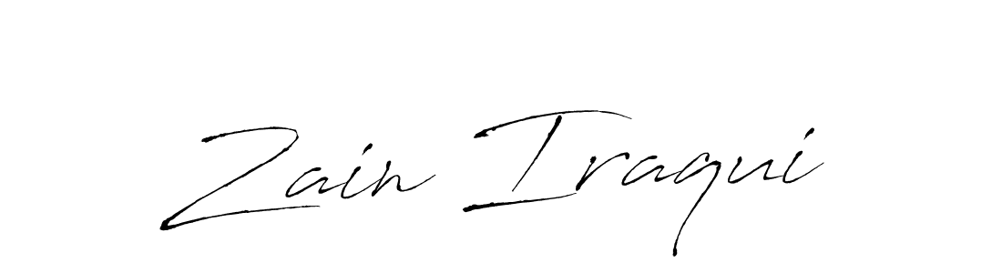 Zain Iraqui stylish signature style. Best Handwritten Sign (Antro_Vectra) for my name. Handwritten Signature Collection Ideas for my name Zain Iraqui. Zain Iraqui signature style 6 images and pictures png