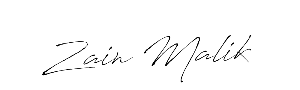 How to make Zain Malik name signature. Use Antro_Vectra style for creating short signs online. This is the latest handwritten sign. Zain Malik signature style 6 images and pictures png