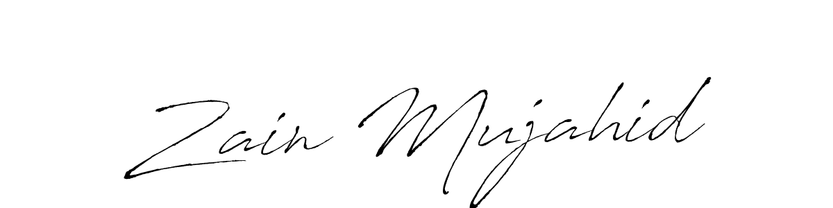 Make a beautiful signature design for name Zain Mujahid. Use this online signature maker to create a handwritten signature for free. Zain Mujahid signature style 6 images and pictures png