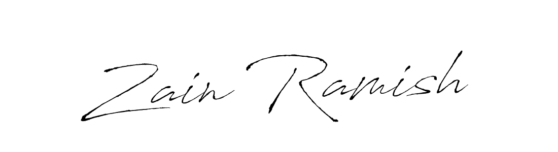 You should practise on your own different ways (Antro_Vectra) to write your name (Zain Ramish) in signature. don't let someone else do it for you. Zain Ramish signature style 6 images and pictures png