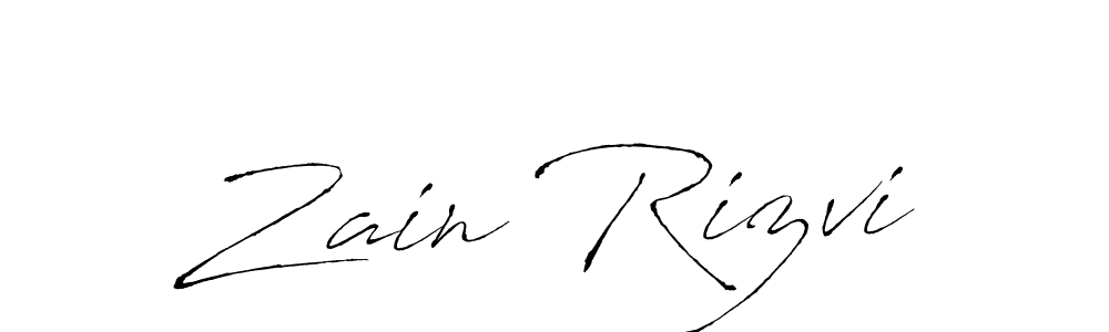 How to make Zain Rizvi signature? Antro_Vectra is a professional autograph style. Create handwritten signature for Zain Rizvi name. Zain Rizvi signature style 6 images and pictures png