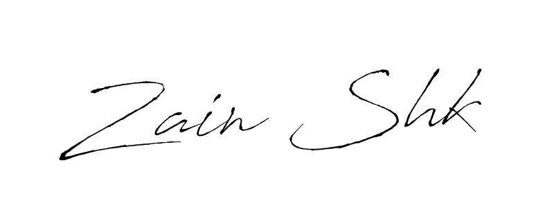 Zain Shk stylish signature style. Best Handwritten Sign (Antro_Vectra) for my name. Handwritten Signature Collection Ideas for my name Zain Shk. Zain Shk signature style 6 images and pictures png