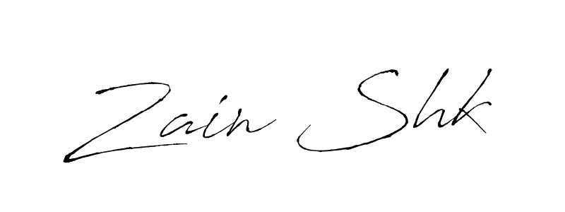 Zain Shk stylish signature style. Best Handwritten Sign (Antro_Vectra) for my name. Handwritten Signature Collection Ideas for my name Zain Shk. Zain Shk signature style 6 images and pictures png