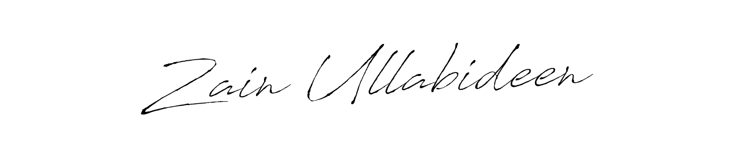 Also we have Zain Ullabideen name is the best signature style. Create professional handwritten signature collection using Antro_Vectra autograph style. Zain Ullabideen signature style 6 images and pictures png