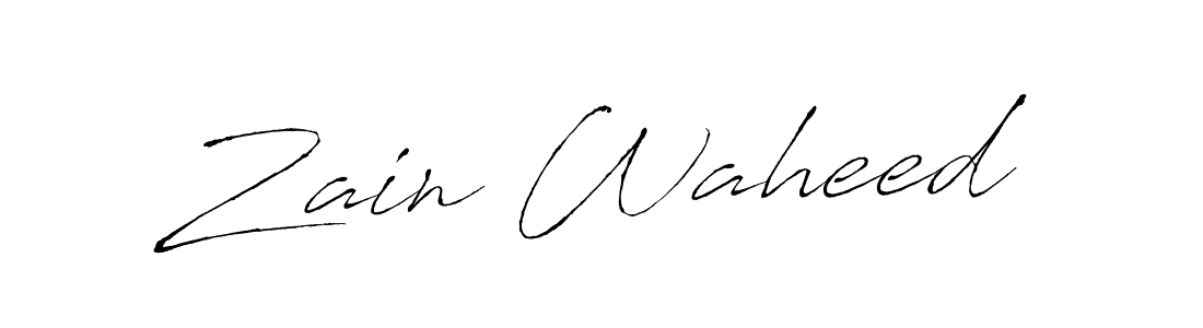 How to make Zain Waheed signature? Antro_Vectra is a professional autograph style. Create handwritten signature for Zain Waheed name. Zain Waheed signature style 6 images and pictures png