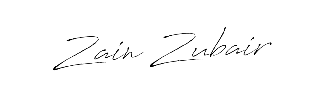 Create a beautiful signature design for name Zain Zubair. With this signature (Antro_Vectra) fonts, you can make a handwritten signature for free. Zain Zubair signature style 6 images and pictures png