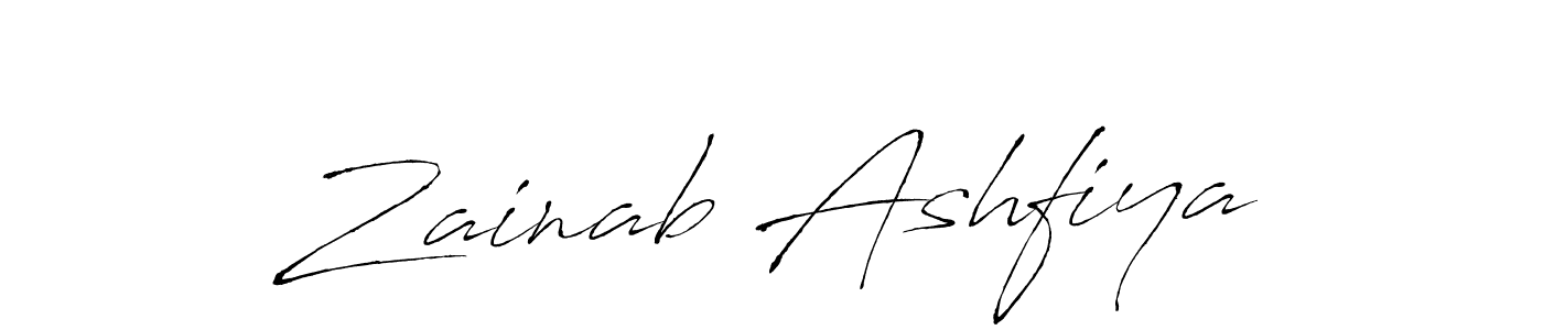 Use a signature maker to create a handwritten signature online. With this signature software, you can design (Antro_Vectra) your own signature for name Zainab Ashfiya. Zainab Ashfiya signature style 6 images and pictures png