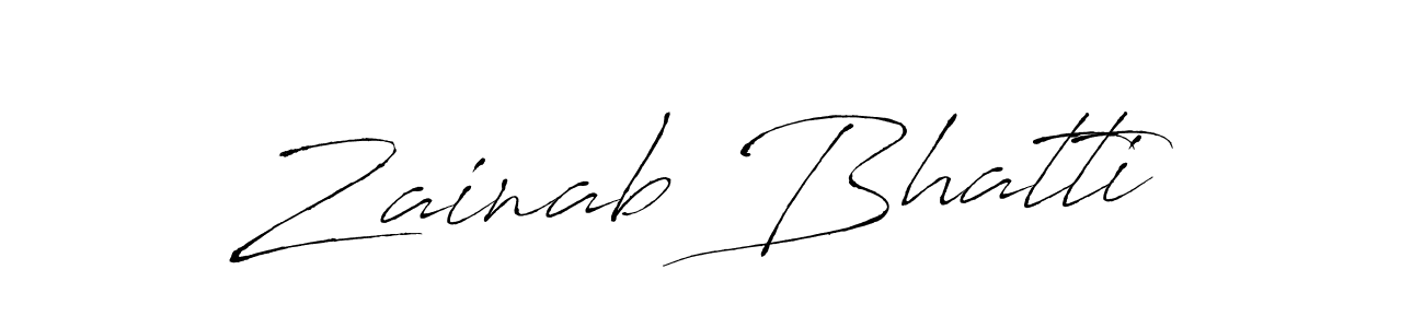 Make a beautiful signature design for name Zainab Bhatti. Use this online signature maker to create a handwritten signature for free. Zainab Bhatti signature style 6 images and pictures png