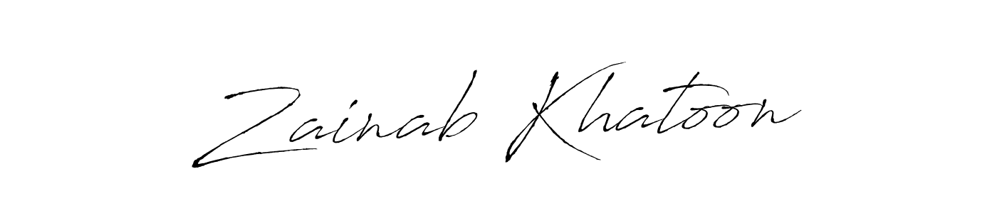 Once you've used our free online signature maker to create your best signature Antro_Vectra style, it's time to enjoy all of the benefits that Zainab Khatoon name signing documents. Zainab Khatoon signature style 6 images and pictures png