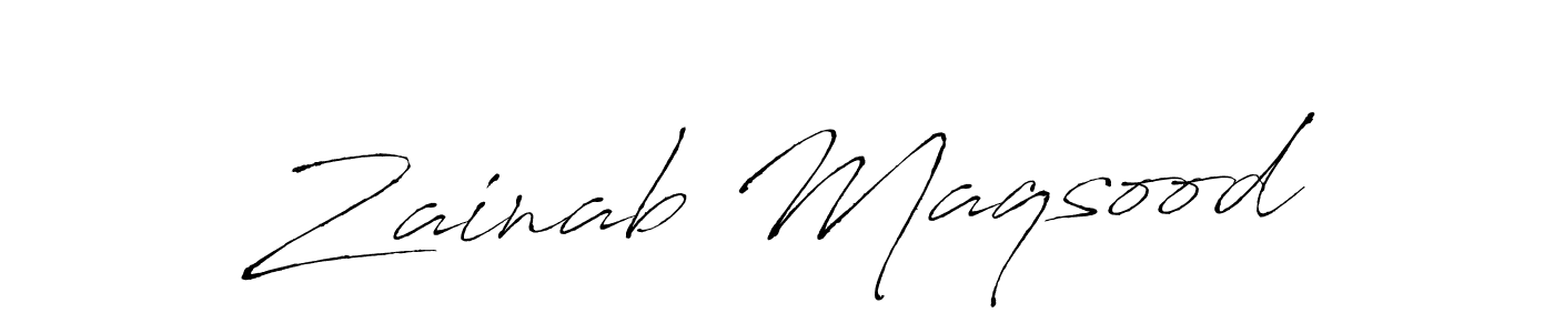 Use a signature maker to create a handwritten signature online. With this signature software, you can design (Antro_Vectra) your own signature for name Zainab Maqsood. Zainab Maqsood signature style 6 images and pictures png