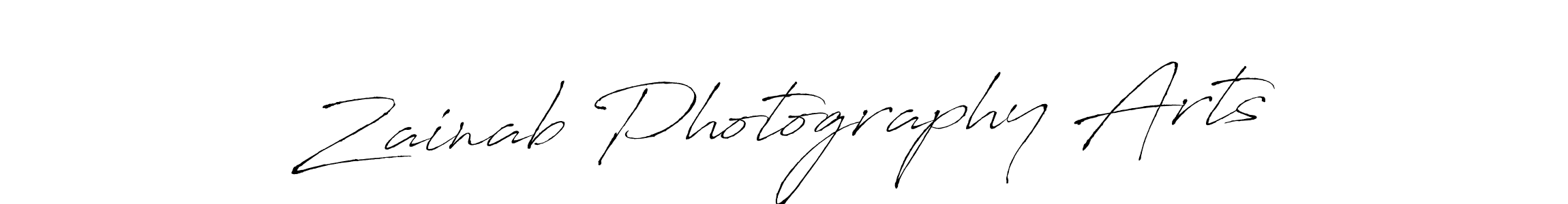 Create a beautiful signature design for name Zainab Photography Arts. With this signature (Antro_Vectra) fonts, you can make a handwritten signature for free. Zainab Photography Arts signature style 6 images and pictures png