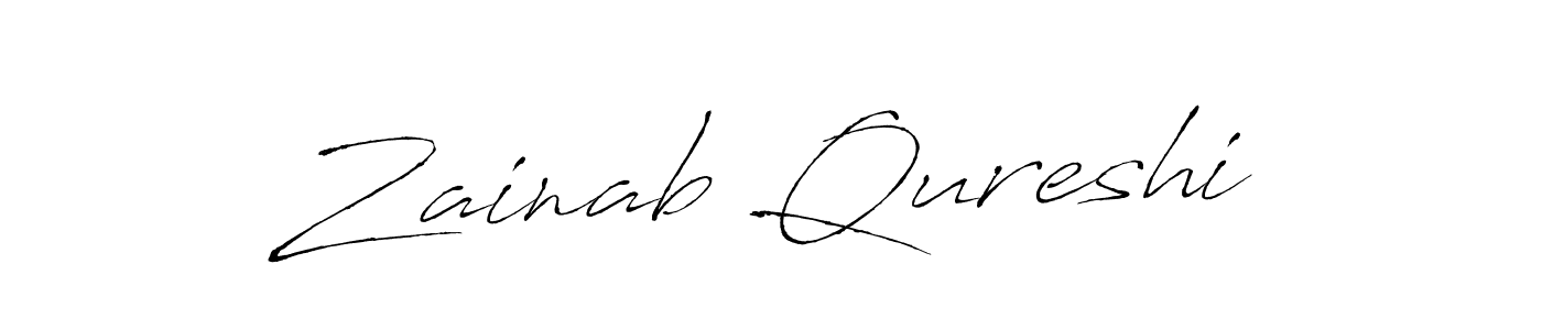 The best way (Antro_Vectra) to make a short signature is to pick only two or three words in your name. The name Zainab Qureshi include a total of six letters. For converting this name. Zainab Qureshi signature style 6 images and pictures png