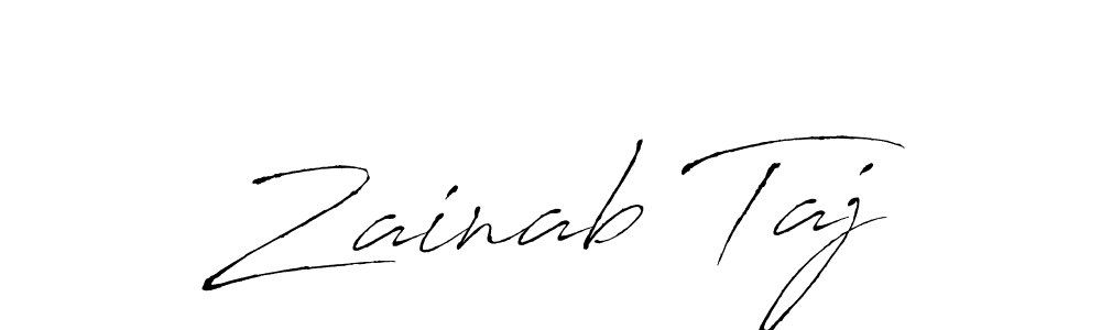 Also You can easily find your signature by using the search form. We will create Zainab Taj name handwritten signature images for you free of cost using Antro_Vectra sign style. Zainab Taj signature style 6 images and pictures png