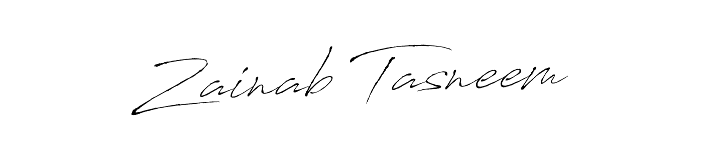 Also we have Zainab Tasneem name is the best signature style. Create professional handwritten signature collection using Antro_Vectra autograph style. Zainab Tasneem signature style 6 images and pictures png