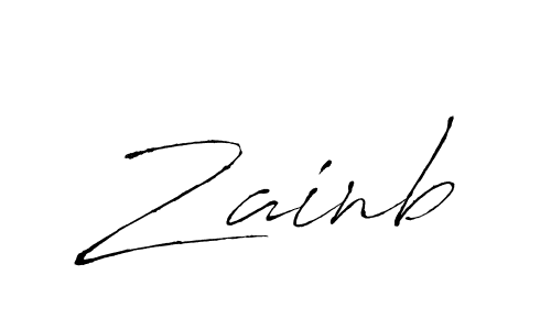 Antro_Vectra is a professional signature style that is perfect for those who want to add a touch of class to their signature. It is also a great choice for those who want to make their signature more unique. Get Zainb name to fancy signature for free. Zainb signature style 6 images and pictures png