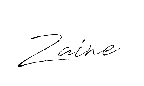 Zaine stylish signature style. Best Handwritten Sign (Antro_Vectra) for my name. Handwritten Signature Collection Ideas for my name Zaine. Zaine signature style 6 images and pictures png