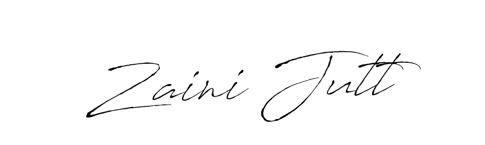 You should practise on your own different ways (Antro_Vectra) to write your name (Zaini Jutt) in signature. don't let someone else do it for you. Zaini Jutt signature style 6 images and pictures png