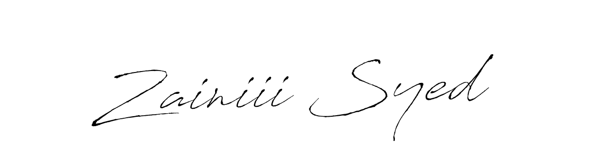 You should practise on your own different ways (Antro_Vectra) to write your name (Zainiii Syed) in signature. don't let someone else do it for you. Zainiii Syed signature style 6 images and pictures png