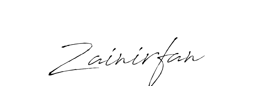 Use a signature maker to create a handwritten signature online. With this signature software, you can design (Antro_Vectra) your own signature for name Zainirfan. Zainirfan signature style 6 images and pictures png