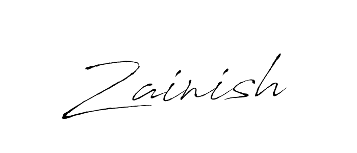 Create a beautiful signature design for name Zainish. With this signature (Antro_Vectra) fonts, you can make a handwritten signature for free. Zainish signature style 6 images and pictures png