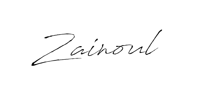 Create a beautiful signature design for name Zainoul. With this signature (Antro_Vectra) fonts, you can make a handwritten signature for free. Zainoul signature style 6 images and pictures png