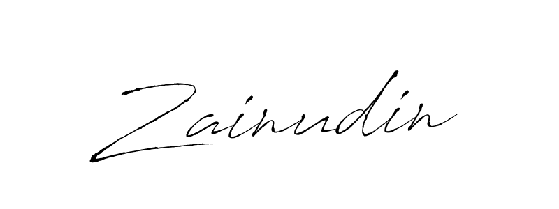 Zainudin stylish signature style. Best Handwritten Sign (Antro_Vectra) for my name. Handwritten Signature Collection Ideas for my name Zainudin. Zainudin signature style 6 images and pictures png
