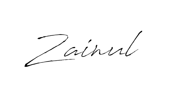 Zainul stylish signature style. Best Handwritten Sign (Antro_Vectra) for my name. Handwritten Signature Collection Ideas for my name Zainul. Zainul signature style 6 images and pictures png