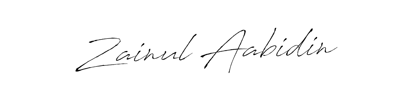 Create a beautiful signature design for name Zainul Aabidin. With this signature (Antro_Vectra) fonts, you can make a handwritten signature for free. Zainul Aabidin signature style 6 images and pictures png