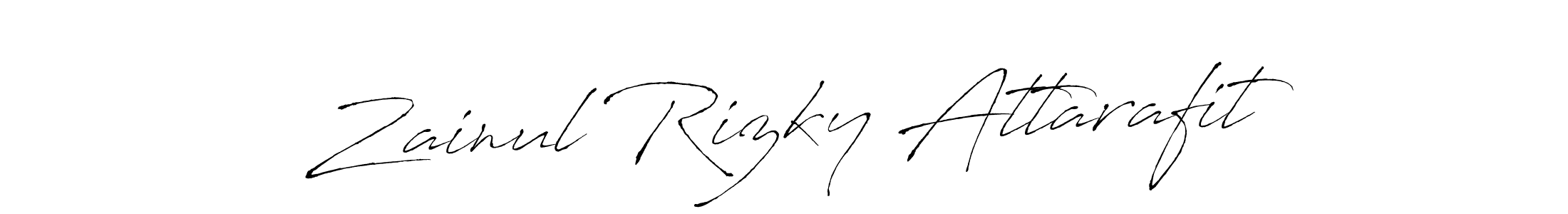How to make Zainul Rizky Attarafit signature? Antro_Vectra is a professional autograph style. Create handwritten signature for Zainul Rizky Attarafit name. Zainul Rizky Attarafit signature style 6 images and pictures png
