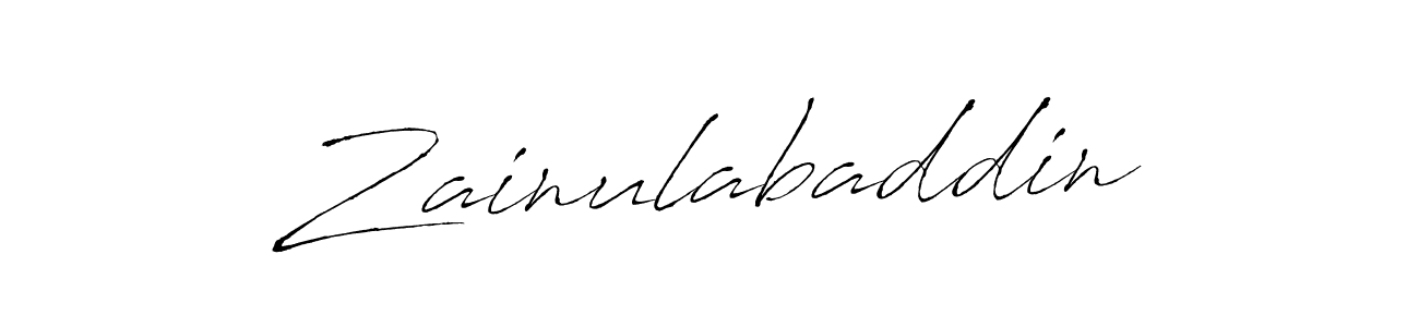 Zainulabaddin stylish signature style. Best Handwritten Sign (Antro_Vectra) for my name. Handwritten Signature Collection Ideas for my name Zainulabaddin. Zainulabaddin signature style 6 images and pictures png
