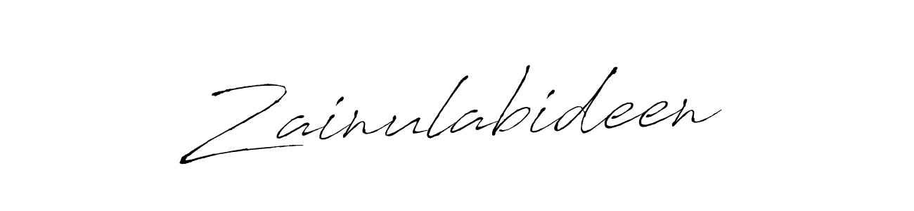 Use a signature maker to create a handwritten signature online. With this signature software, you can design (Antro_Vectra) your own signature for name Zainulabideen. Zainulabideen signature style 6 images and pictures png