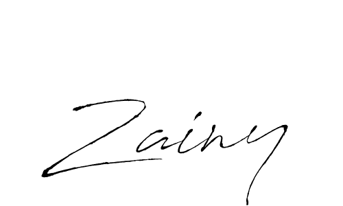 Zainy stylish signature style. Best Handwritten Sign (Antro_Vectra) for my name. Handwritten Signature Collection Ideas for my name Zainy. Zainy signature style 6 images and pictures png