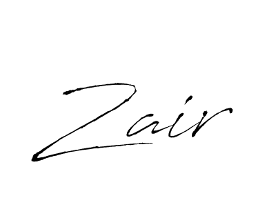 Create a beautiful signature design for name Zair. With this signature (Antro_Vectra) fonts, you can make a handwritten signature for free. Zair signature style 6 images and pictures png
