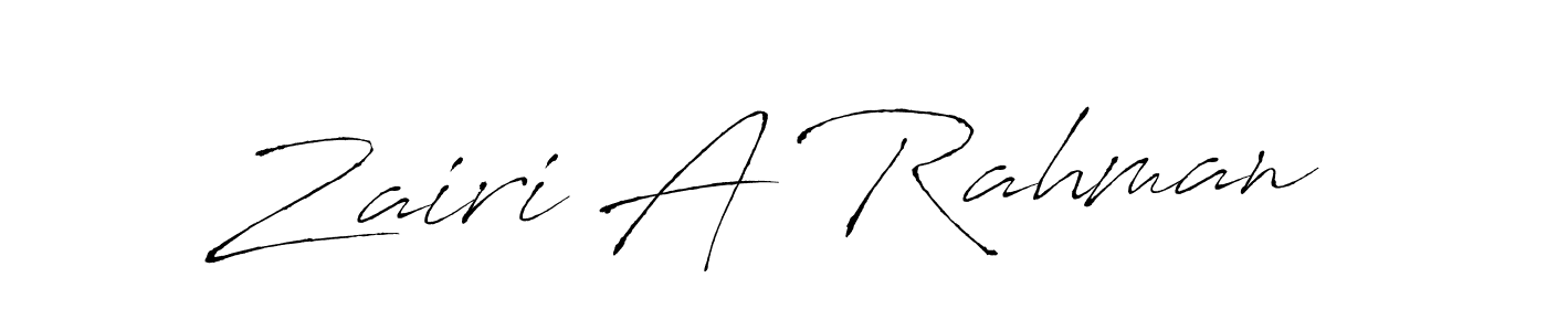 Once you've used our free online signature maker to create your best signature Antro_Vectra style, it's time to enjoy all of the benefits that Zairi A Rahman name signing documents. Zairi A Rahman signature style 6 images and pictures png