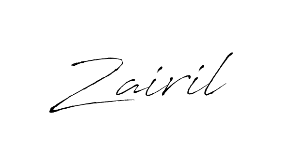 Once you've used our free online signature maker to create your best signature Antro_Vectra style, it's time to enjoy all of the benefits that Zairil name signing documents. Zairil signature style 6 images and pictures png