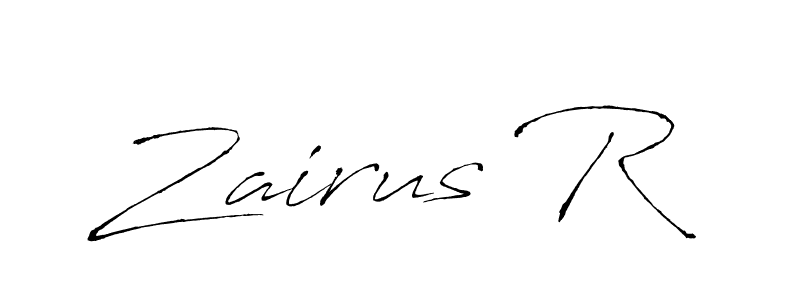 Also You can easily find your signature by using the search form. We will create Zairus R name handwritten signature images for you free of cost using Antro_Vectra sign style. Zairus R signature style 6 images and pictures png