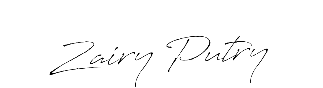 You can use this online signature creator to create a handwritten signature for the name Zairy Putry. This is the best online autograph maker. Zairy Putry signature style 6 images and pictures png