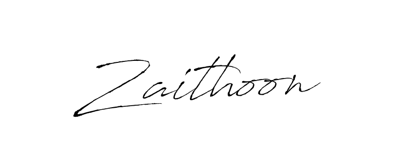 Design your own signature with our free online signature maker. With this signature software, you can create a handwritten (Antro_Vectra) signature for name Zaithoon. Zaithoon signature style 6 images and pictures png