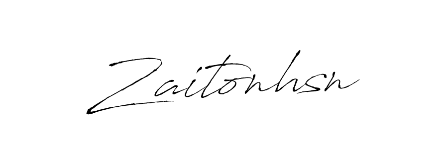 Design your own signature with our free online signature maker. With this signature software, you can create a handwritten (Antro_Vectra) signature for name Zaitonhsn. Zaitonhsn signature style 6 images and pictures png
