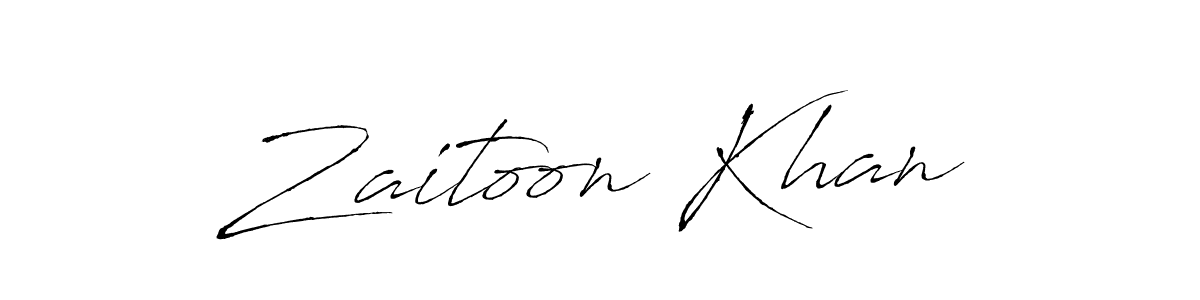 How to make Zaitoon Khan signature? Antro_Vectra is a professional autograph style. Create handwritten signature for Zaitoon Khan name. Zaitoon Khan signature style 6 images and pictures png
