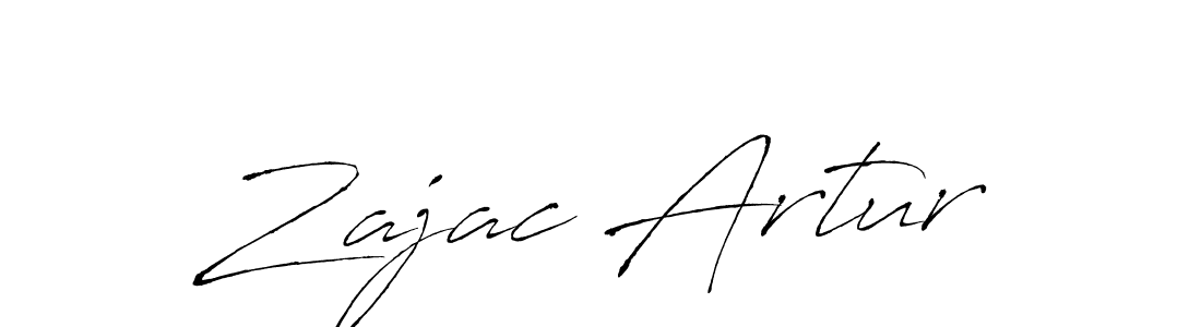 Zajac Artur stylish signature style. Best Handwritten Sign (Antro_Vectra) for my name. Handwritten Signature Collection Ideas for my name Zajac Artur. Zajac Artur signature style 6 images and pictures png