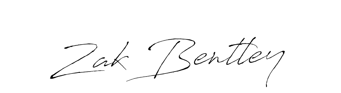 How to make Zak Bentley name signature. Use Antro_Vectra style for creating short signs online. This is the latest handwritten sign. Zak Bentley signature style 6 images and pictures png